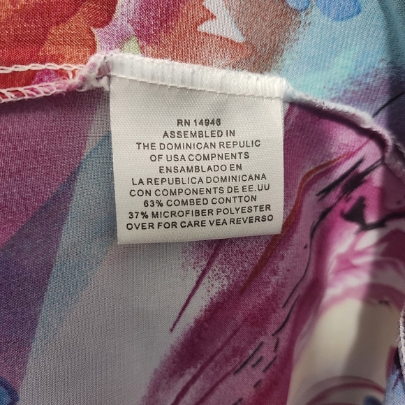 Marciano Guess Floral Kimono Cardigan with Black Trim Size S Pink - Picture 5 of 7